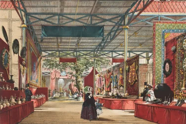 Ansicht der Großen Ausstellung von 1851: Indische Ausstellung, 1854